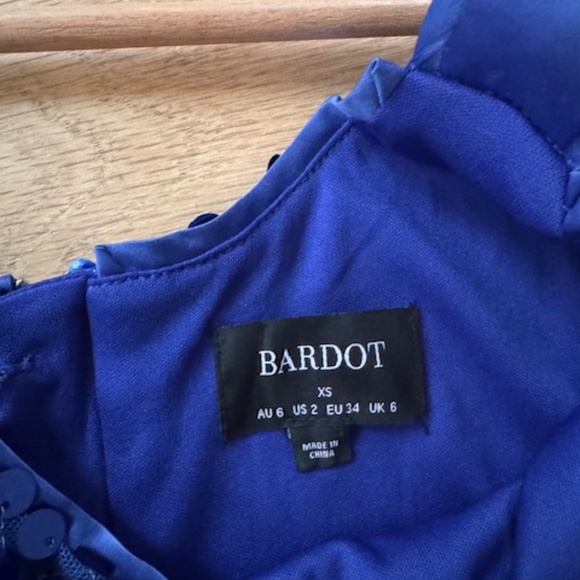 Bardot Agneta Mini Dress In Blue - Picture 3 of 5